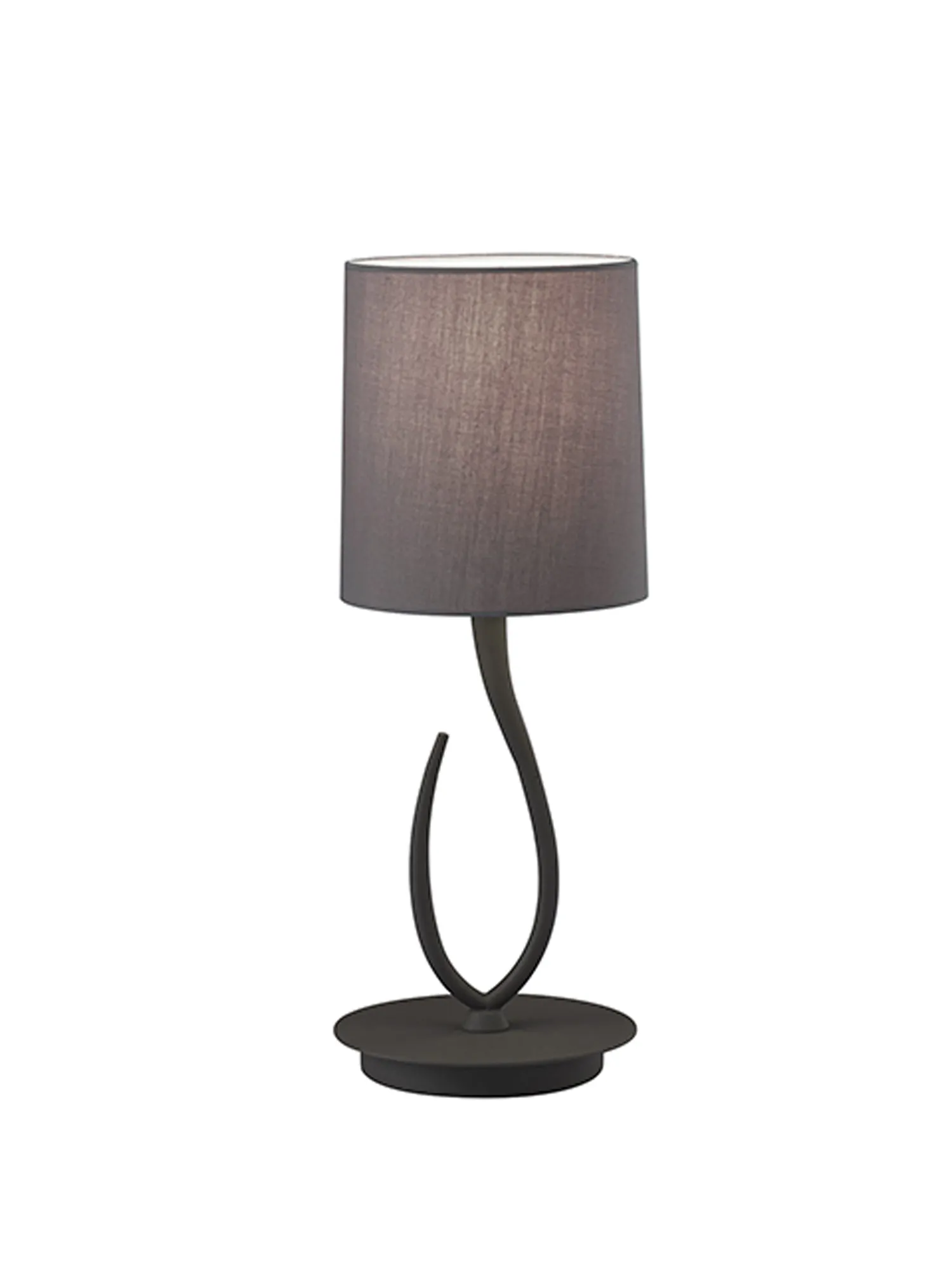 Lua Ash Grey Table Lamps Mantra Shaded Table Lamps